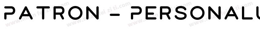 Patron - PersonalUse字体转换